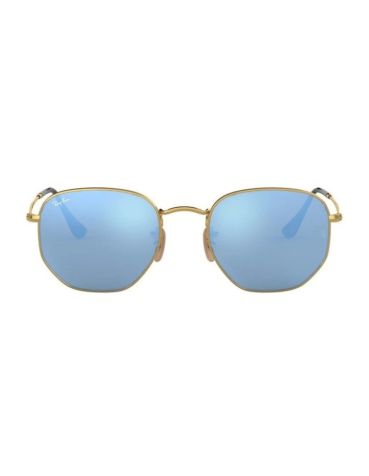 Hexagonal Flat Lenses Gold RB3548N Sunglasses