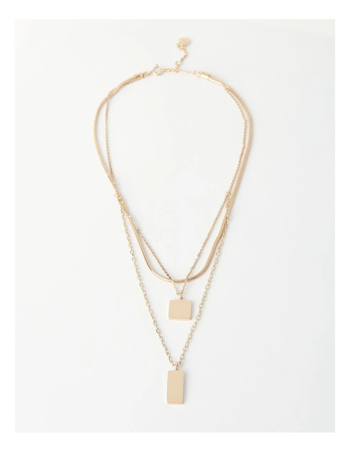 Multi Layered Necklace in Gold
