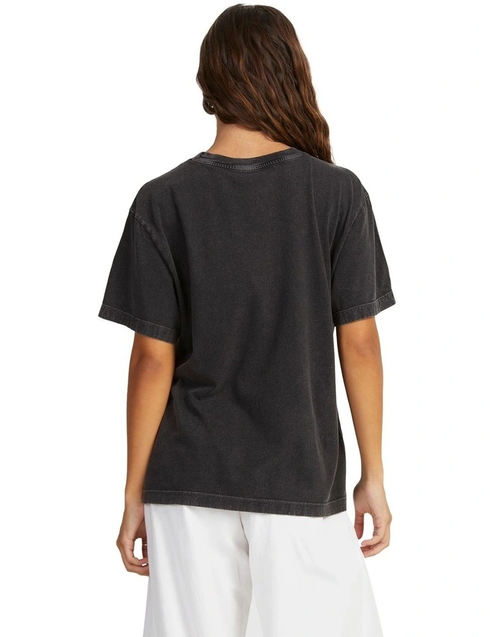 Back To Land Relaxed Boyfriend T-Shirt in Anthracite