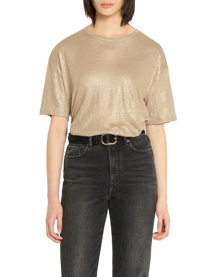 Foil Glory Tee in Bronze Foil