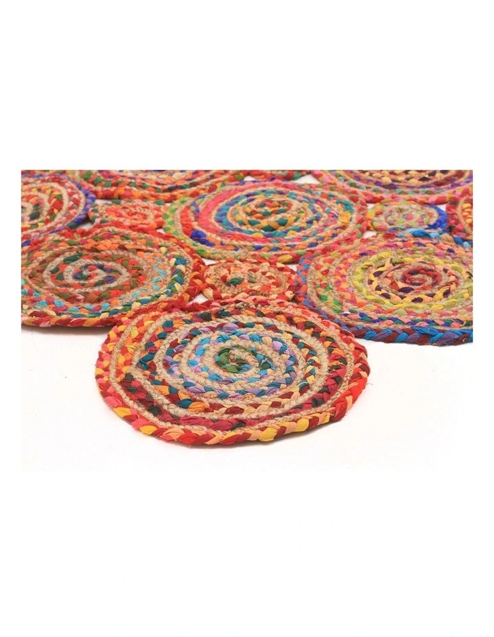 Atrium Amilia Cotton and Jute Rugs in Multi