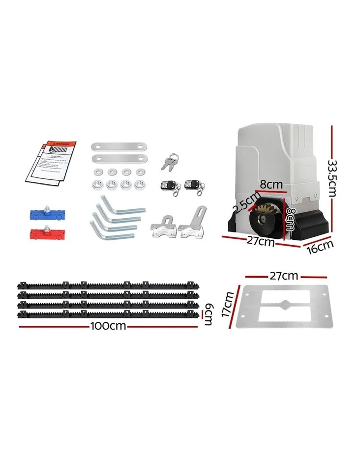 Electric Sliding Gate Opener 1800Kg 4m Rail