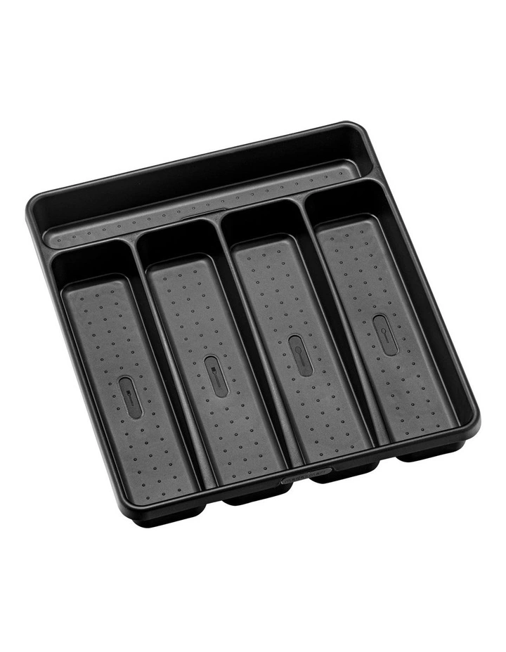 5 Compartment Cutlery Tray in Carbon