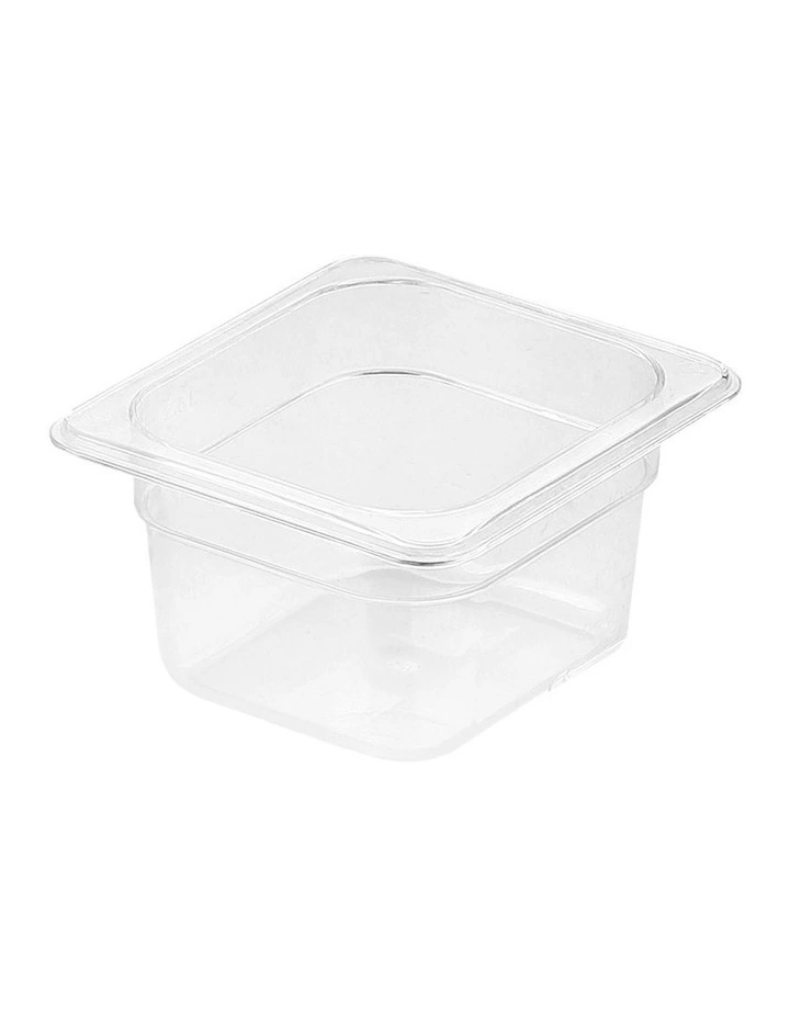 Gastronorm Pan 1/6 Food Tray 100mm in Clear