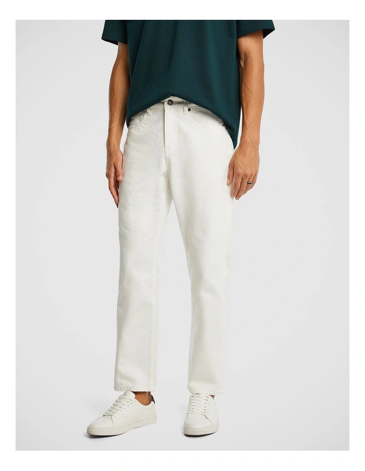 Alva Wide Fit Jean in Oyster White