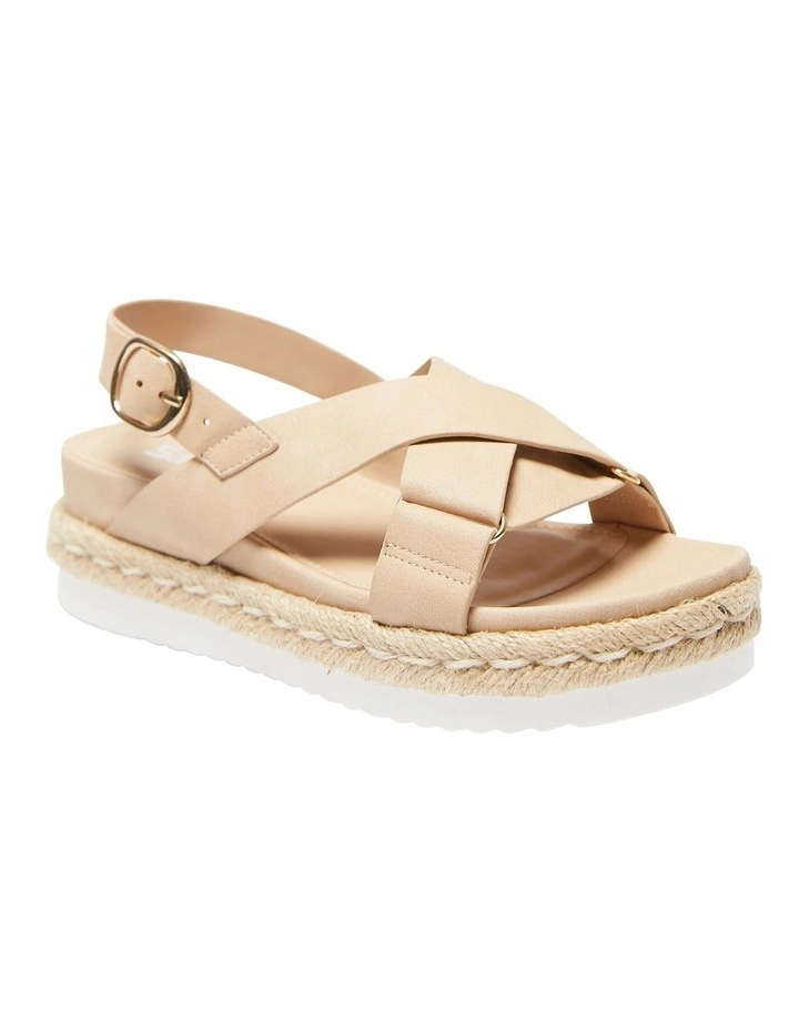 Wyatt Sandals In Nude Smooth
