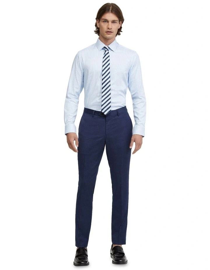 Beckton Twill Striped Shirt in Sky