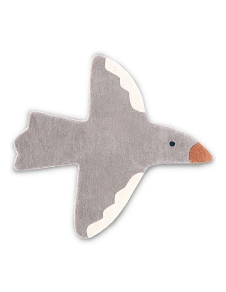 Decor Bird Rug 141201 in Grey
