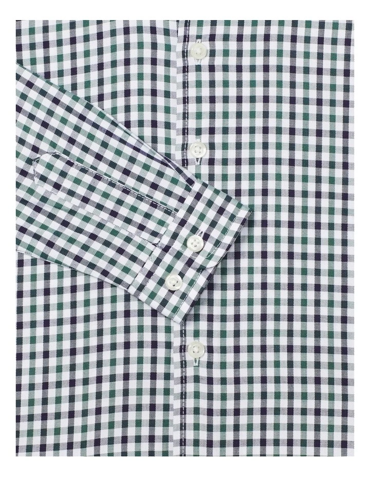 Junior Fit Check Shirt in Green