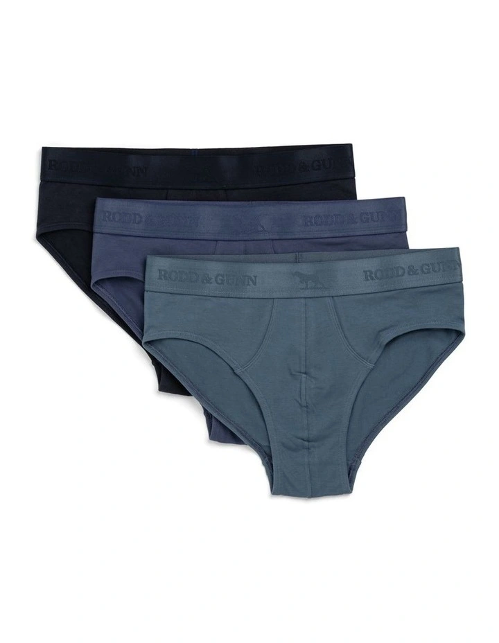 Gunn Shy Guy Brief 3 Pack in The Blues