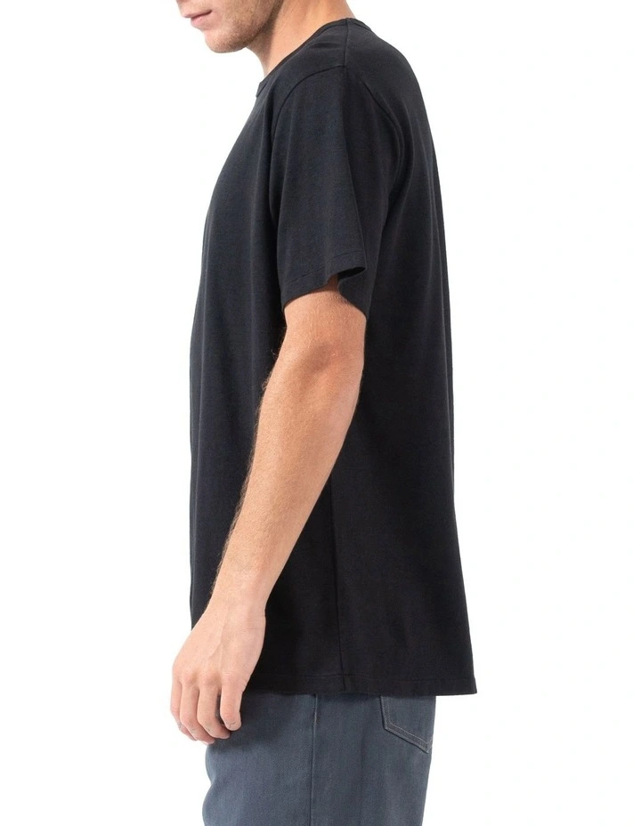 Hemp Constant Merch Fit Tee in Black