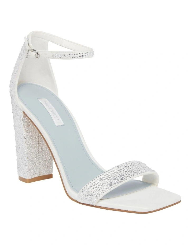 Marrieh Heeled Sandal in White