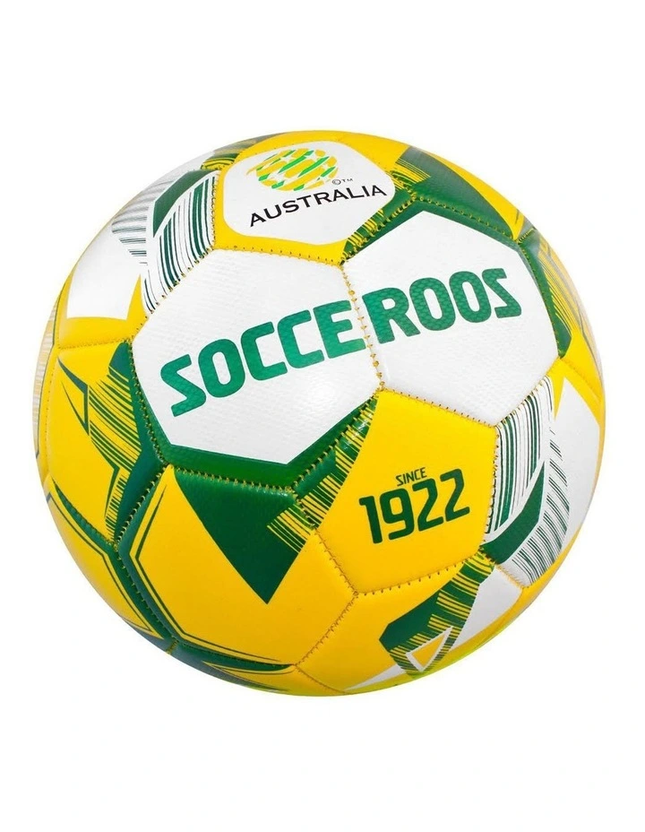 Heritage Socceroos Size 5 Soccer Ball Yellow SOBL1503