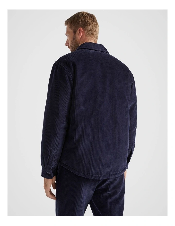 Cord Shacket in Midnight Blue