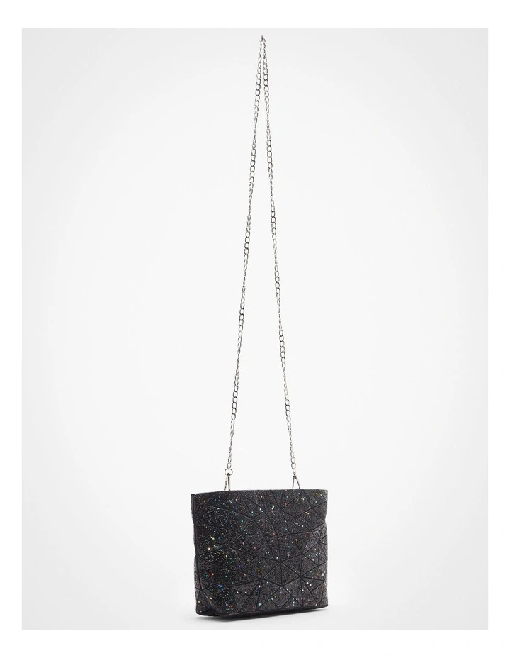 Sparkle Crossbody Bag in Black
