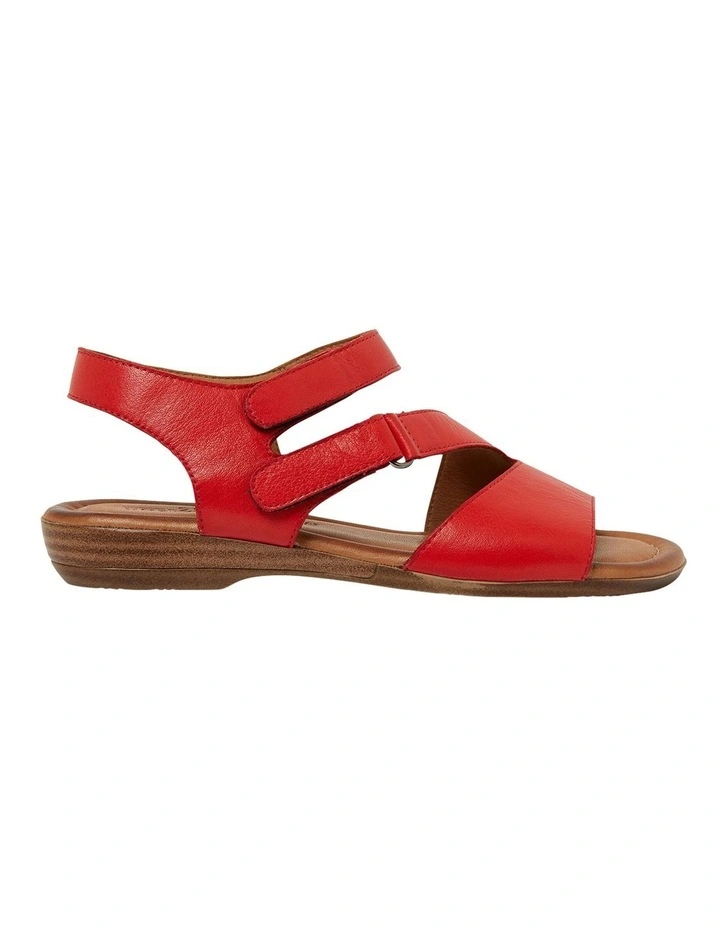 Kenya Sandals Red Leather
