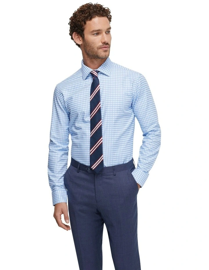 Islington Check Shirt in Blue