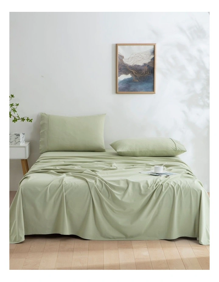 Micro Flannel Sheet Set in Sage