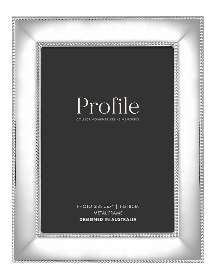 Romance Metal Photo Frame 5x7" in Silver