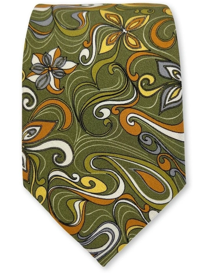 Volterra Paisley Tie in Green