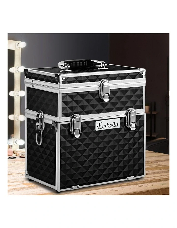 Beauty Case Makeup Travel Bag Organiser in Black