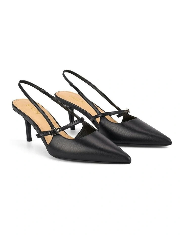 York Slingback Heel in Black