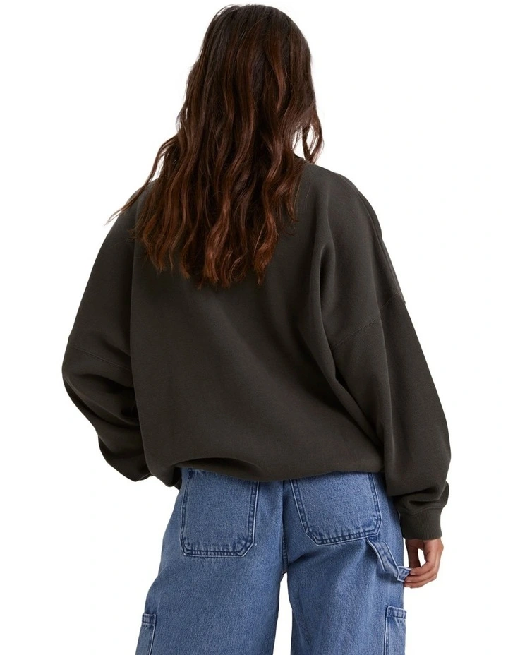 Sun Coast Long Sleeve T-shirt in Washed Black
