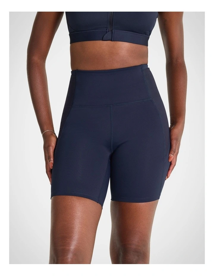 Pocket Mesh Insert Quad Bike Shorts in Indigo