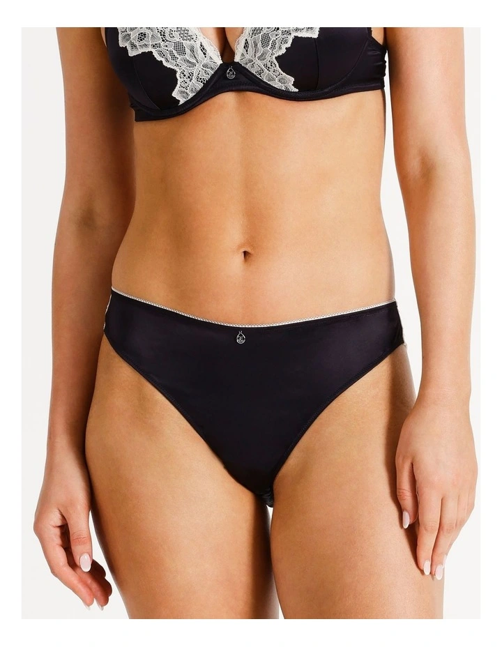 Rhode Bikini in Black/Champagne