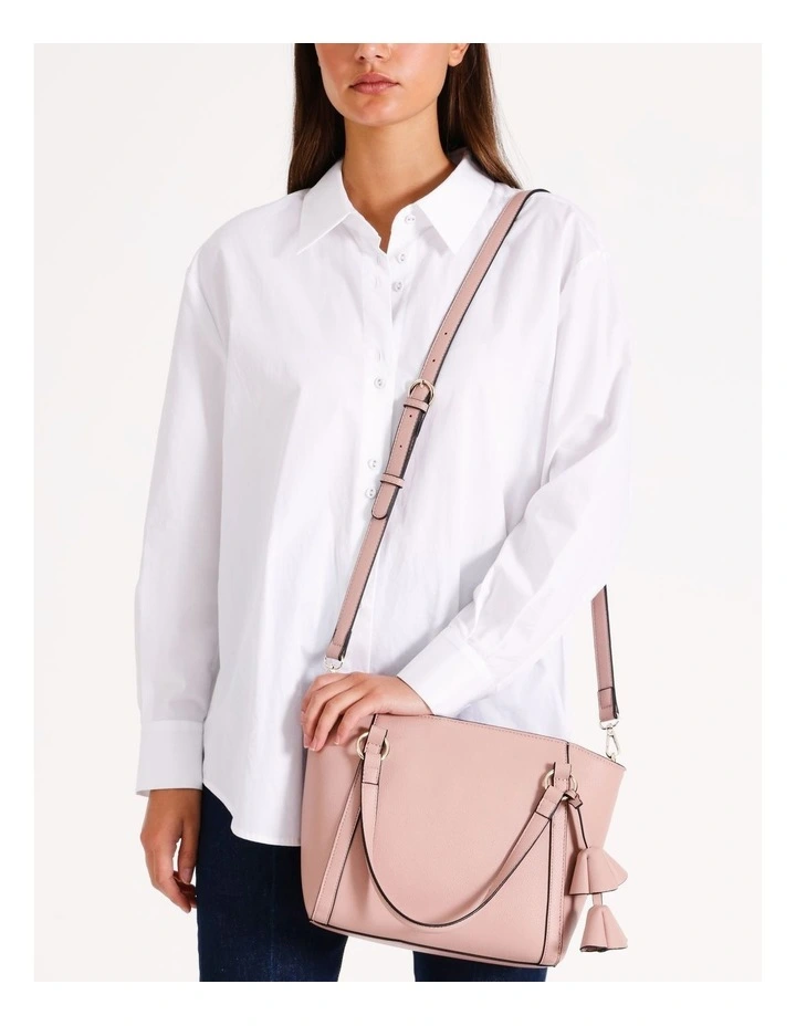 Sweet Peony Tote Bag in Blush