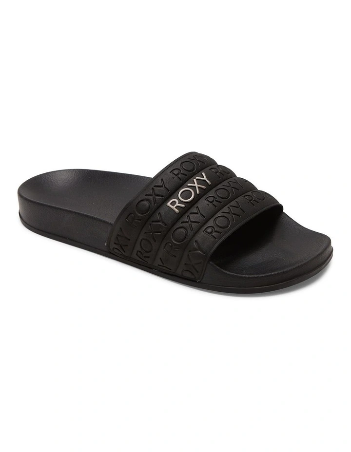 Slippy Sandals in Black/Gold