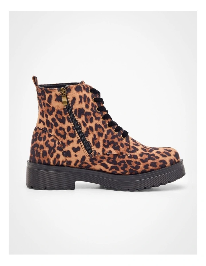 Animal Lace Up Boot in Animal
