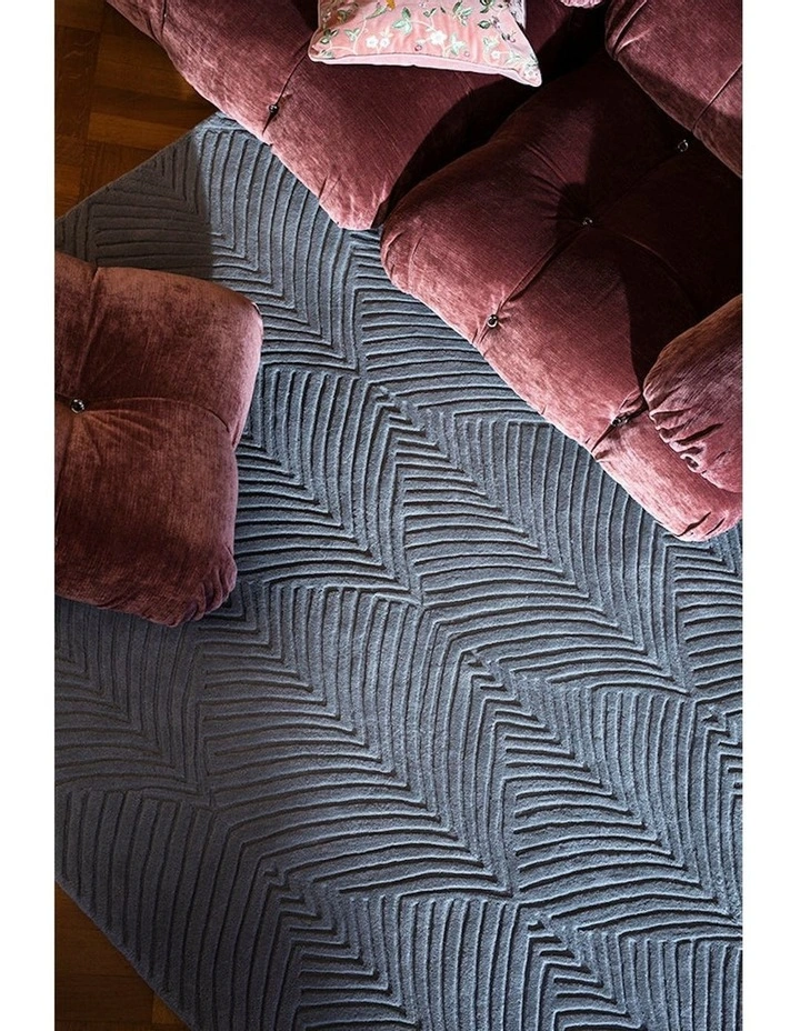 Folia Rug 038904 in Cool Grey