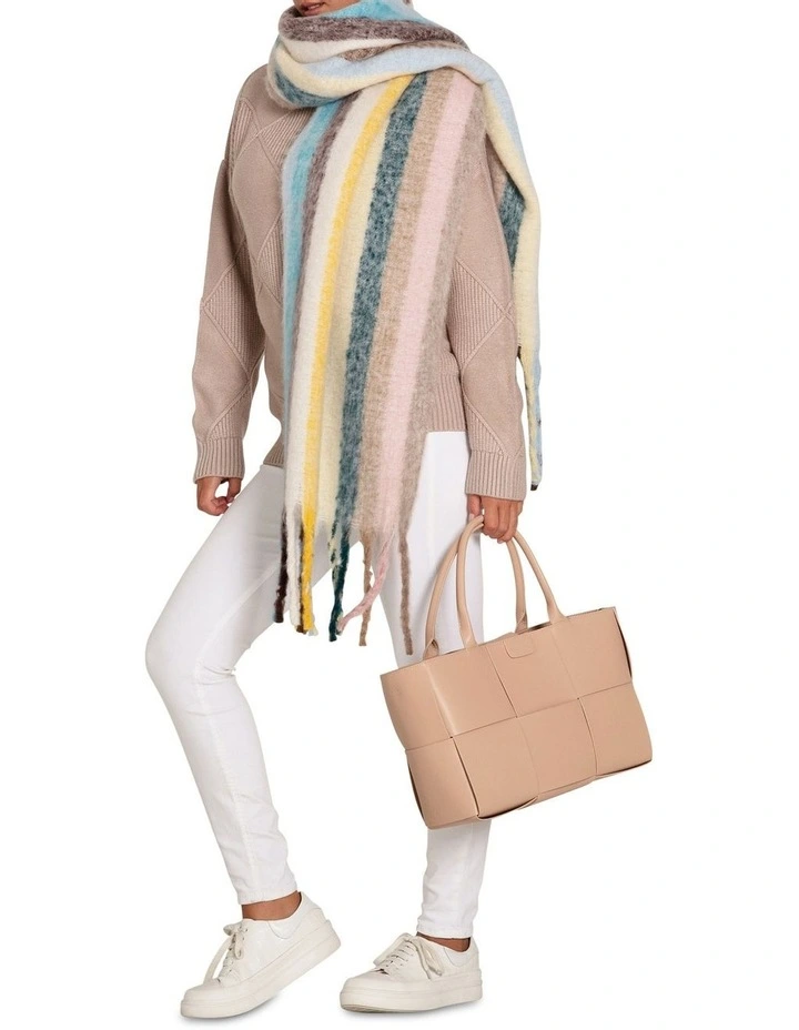 Candy Man Striped Scarf in Multi