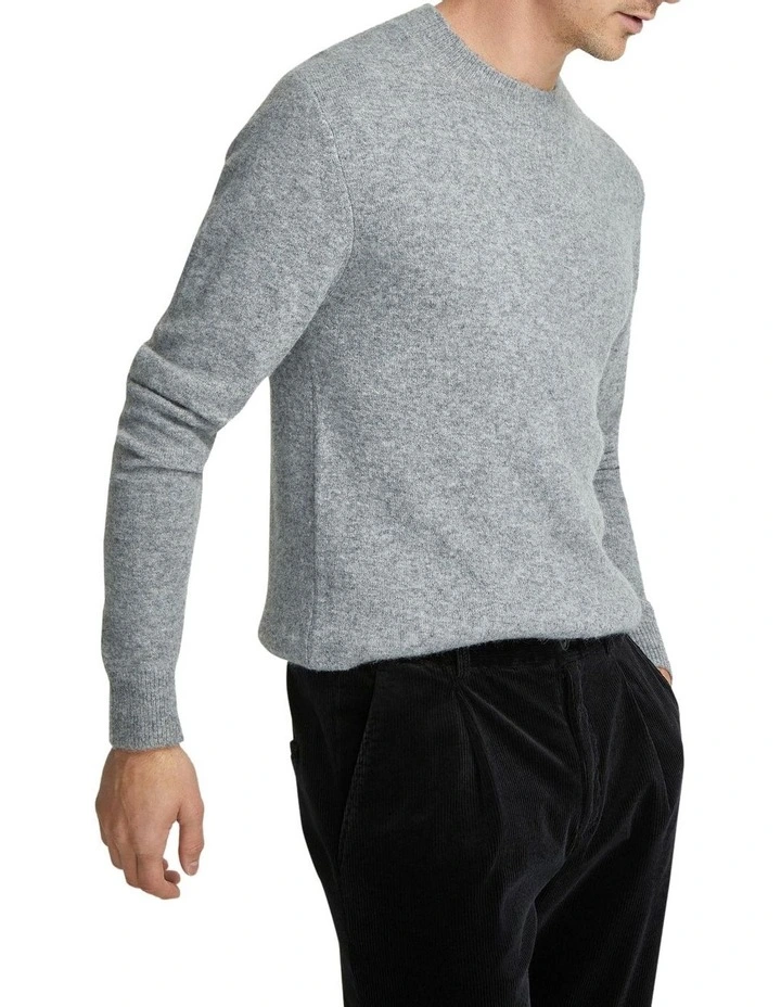 Arthur Crew Neck Knit Top in Grey