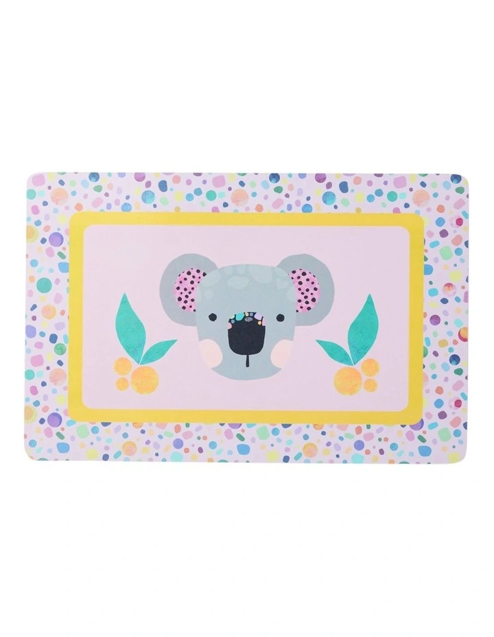 Kasey Rainbow Critters Placemat Reversible 43.5x28.5cm in Pink