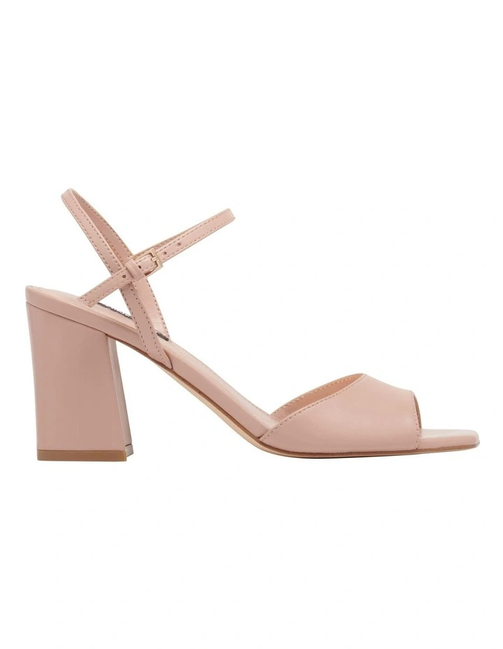 Cayluh Block Heel Sandal in Nude