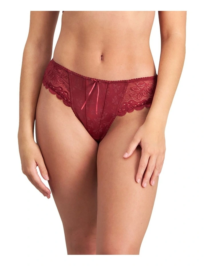 Yvette Bikini Brief in Tibetan Red