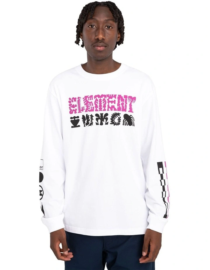 Awake Long Sleeve T-shirt in White