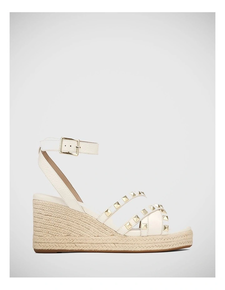Narelle Leather Sandal in White