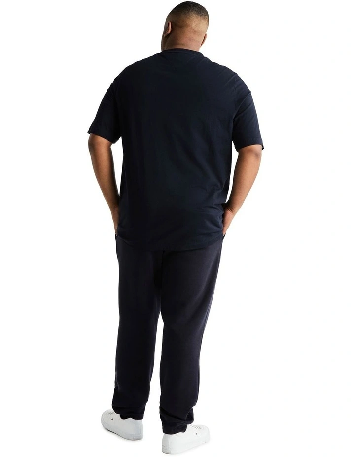 Big And Tall Arch Varsity Tee in Navy