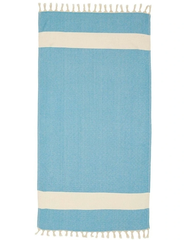 Turkish Towel in Azure Blue