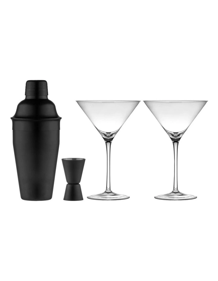 Aurora Cocktail Set 4 Piece in Matte Black