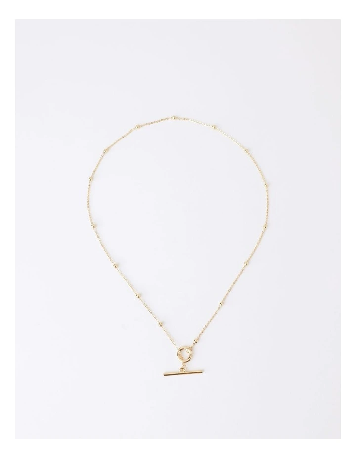 Toggle Small Ball Necklace in Gold