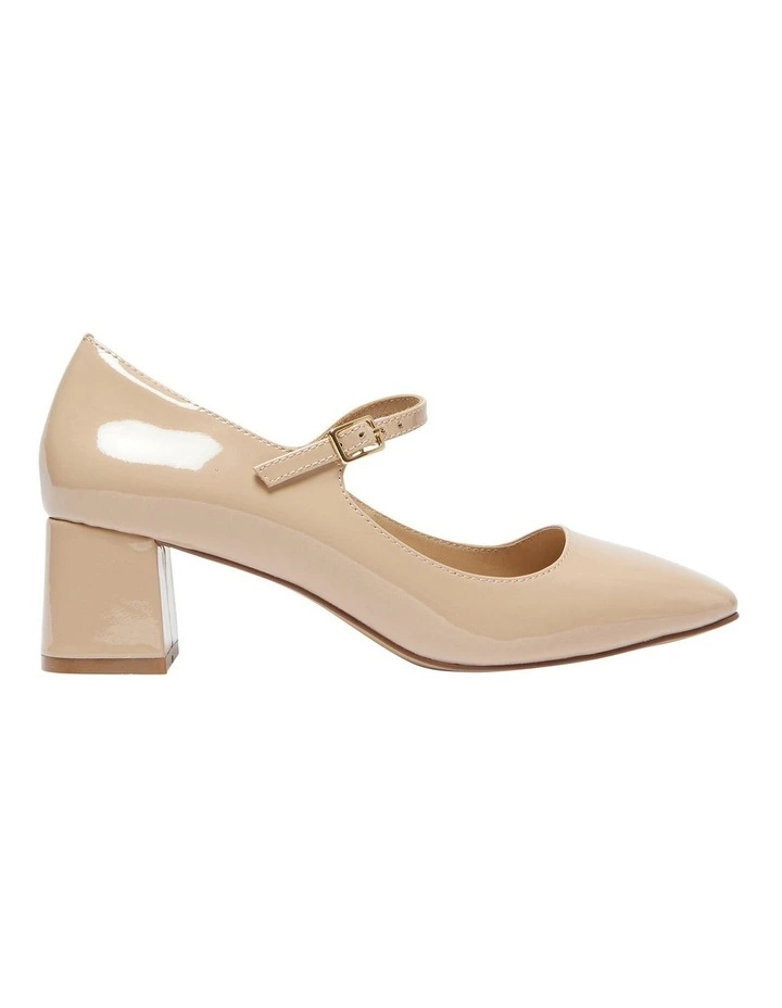 Tempt Heeled Shoes in Nude Patent