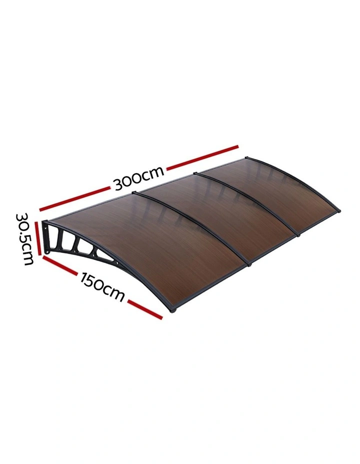 Window Awning in Brown
