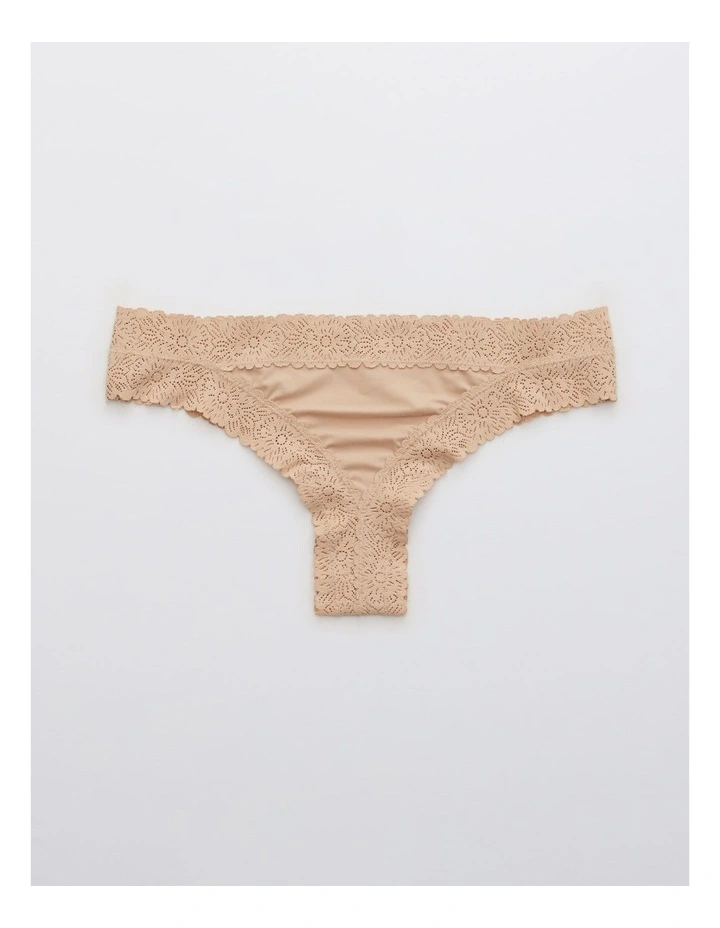 Sunnie Blossom Lace Thong Underwear in Sands