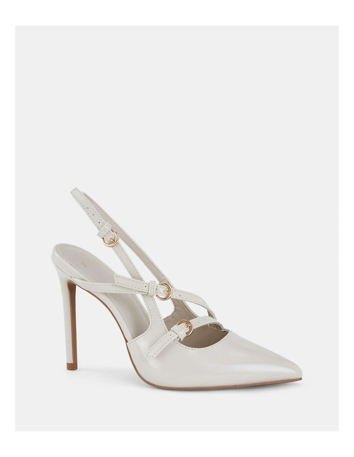 Zcoota Court Heels in Cream Patent