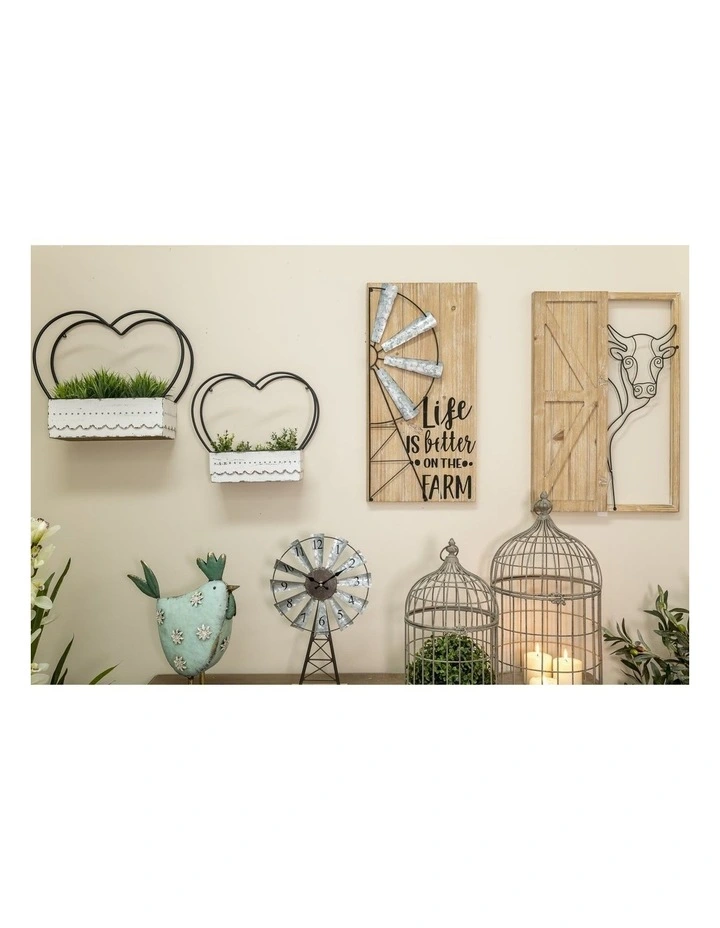 Windmill Wall Hanging in Brown