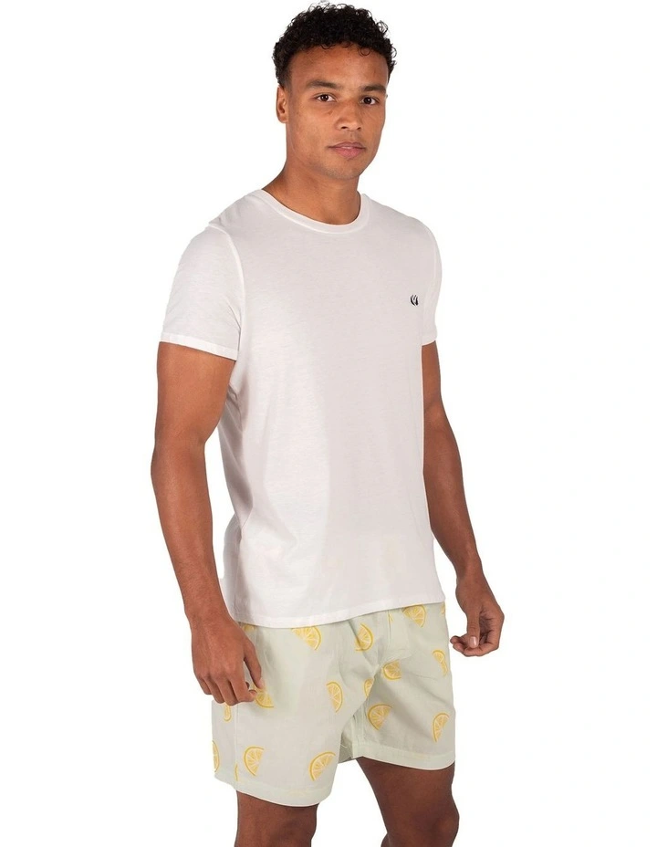 Lemonade Summer PJ in White